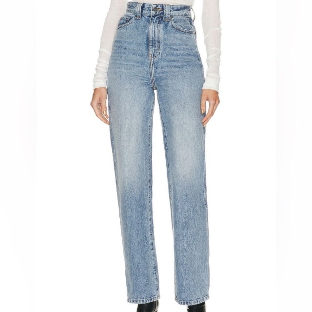 KHAITE High Rise Blue Jeans - Picture 2 of 16